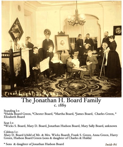 The Jonathan H Board Family at Board Farm on West Ave. Circa 1889 chs-005523